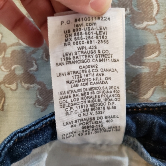 Levi's The Original Jean Mid Rise Dark Wash Blue Jeans Women’s Size 10 - Picture 8 of 12